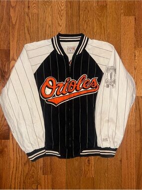 Baltimore Orioles Cooperstown Collection Mirage Vintage Reversible Jacket Sz XL